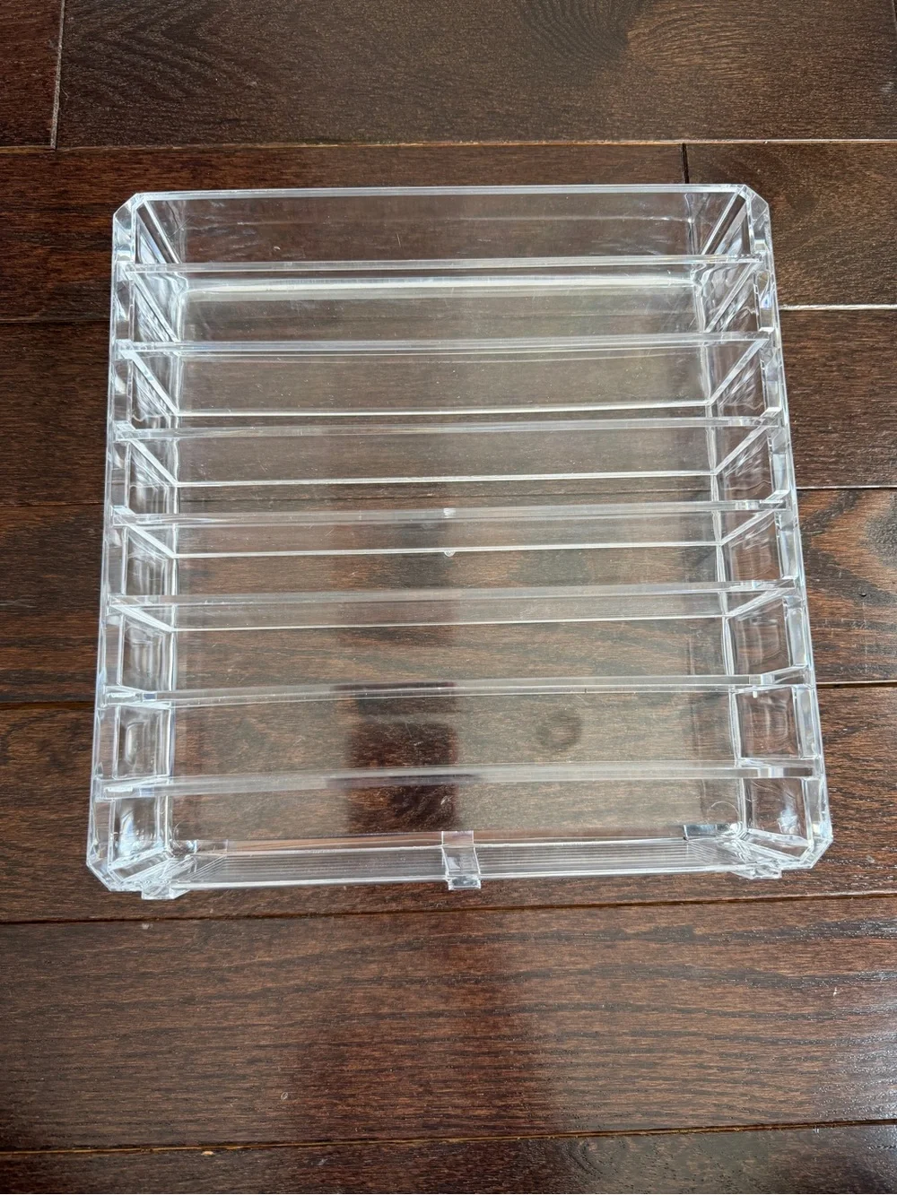 Clear Acrylic Makeup Organizer Holder with Removable Divider